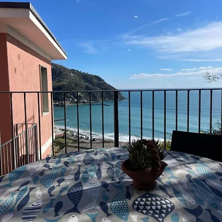 Ocean View Flat With Wi-Fi, Ac And Elevator To Town Apartment Levanto Exterior photo