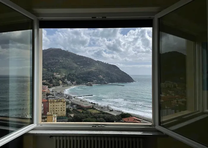 Ocean View Flat With Wi-Fi, Ac And Elevator To Town